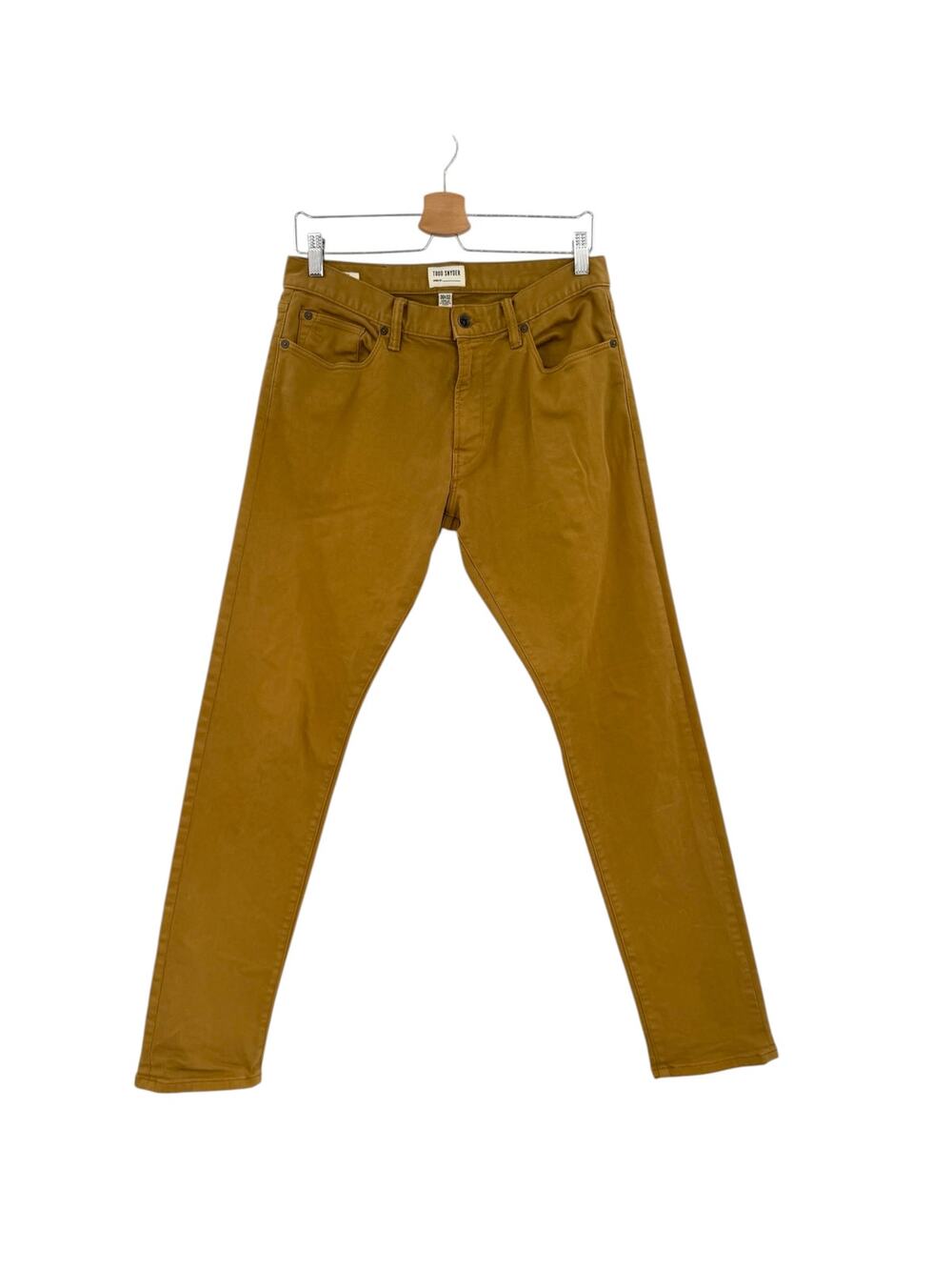 Todd Snyder Slim Fit 5-Pocket Stretch Twill Chino Pants Brown Tan Size 30x32